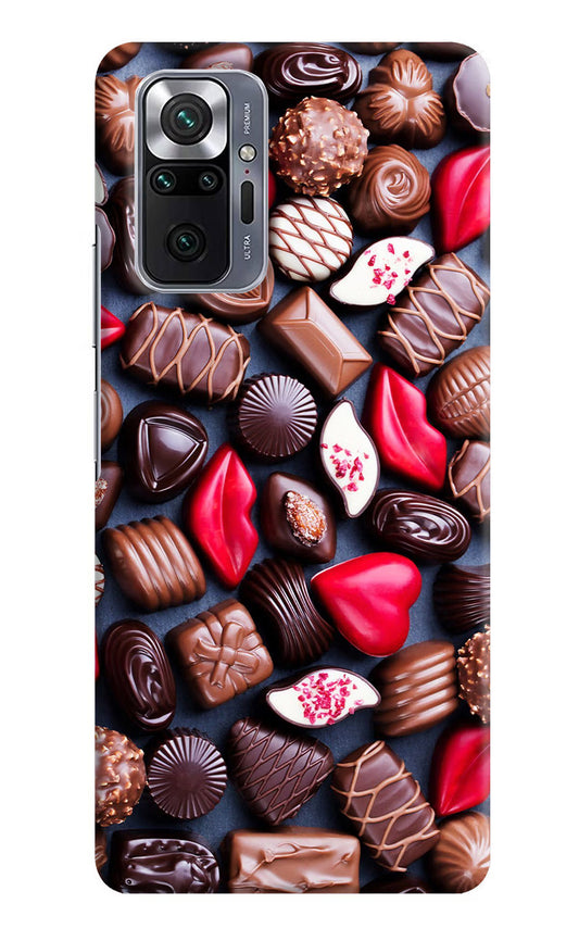 Chocolates Redmi Note 10 Pro Hard Case Back Cover by Casekaro