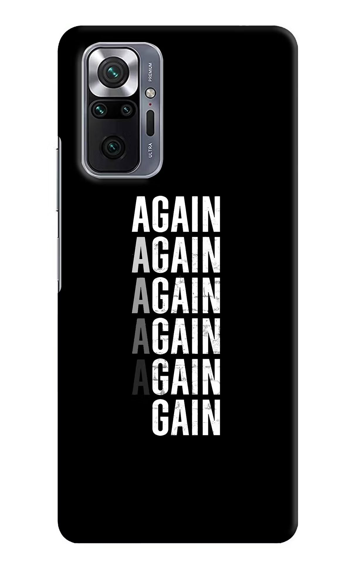 Again Again Gain Redmi Note 10 Pro Hard Case Back Cover by Casekaro