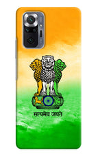 Satyamev Jayate Flag Redmi Note 10 Pro Hard Case Back Cover by Casekaro