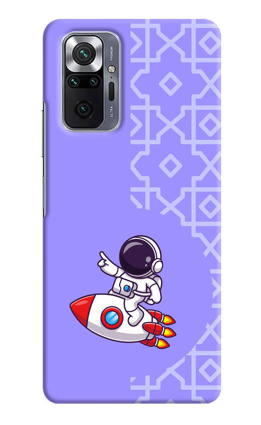 Cute Astronaut Redmi Note 10 Pro Hard Case Back Cover by Casekaro