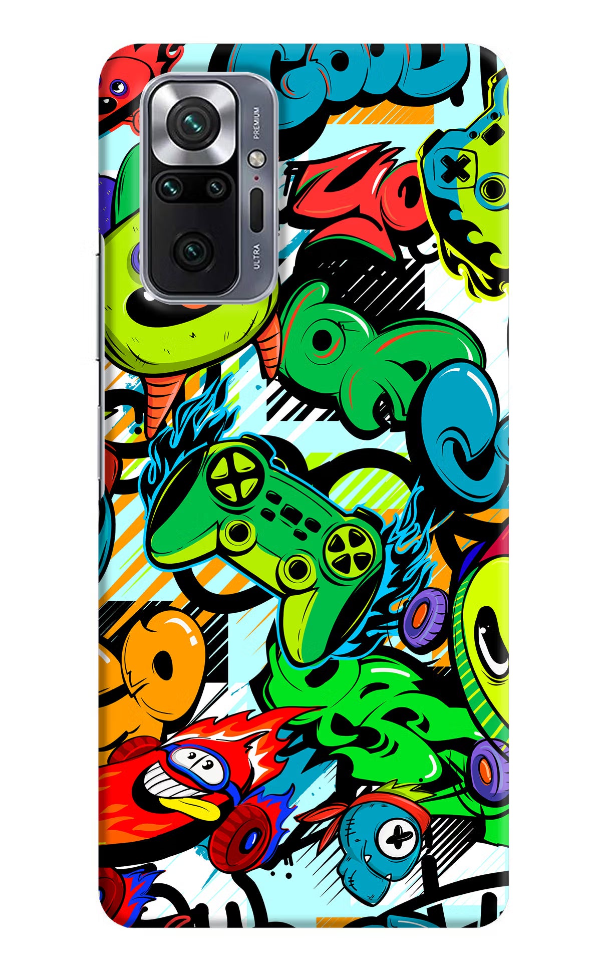 Game Doodle Redmi Note 10 Pro Hard Case Back Cover by Casekaro