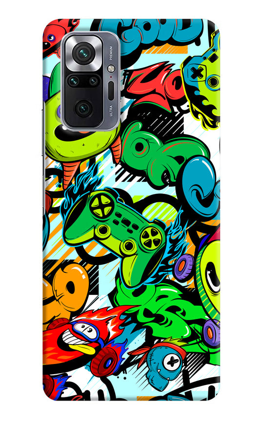 Game Doodle Redmi Note 10 Pro Hard Case Back Cover by Casekaro