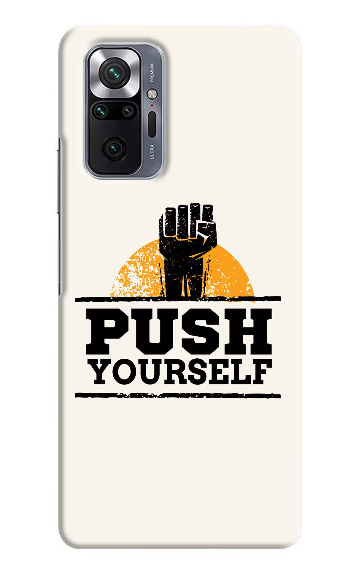 Push Yourself Redmi Note 10 Pro Hard Case Back Cover by Casekaro