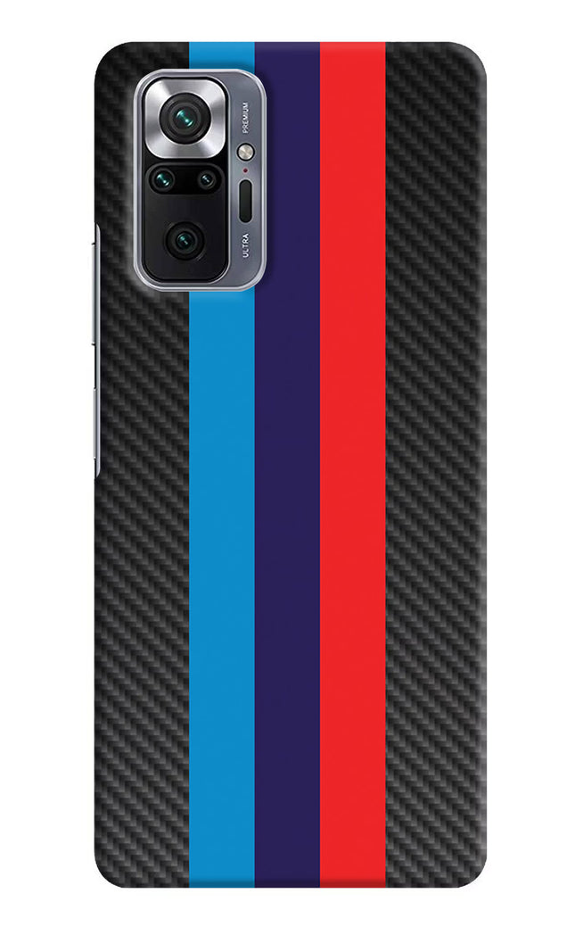 BMW Stripes Pattern Redmi Note 10 Pro Hard Case Back Cover by Casekaro