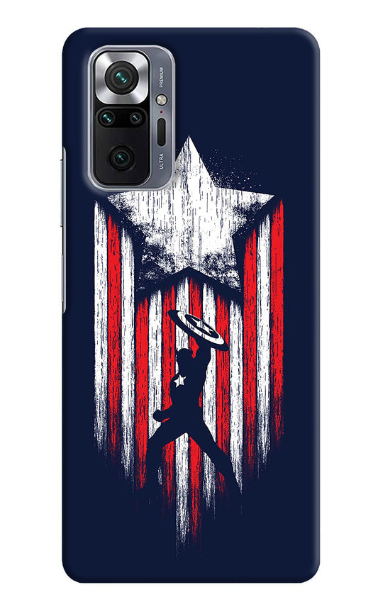 Captain America Marvel Art Redmi Note 10 Pro Back Cover