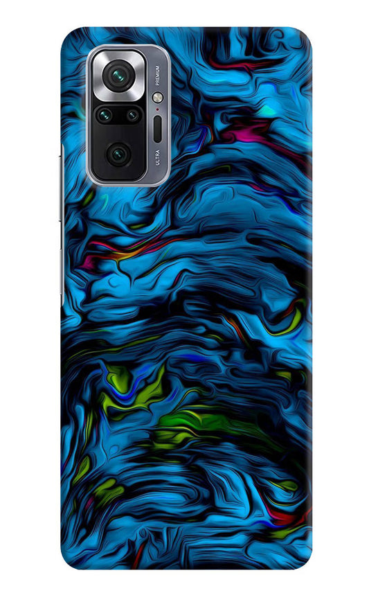 Dark Blue Abstract Redmi Note 10 Pro Hard Case Back Cover by Casekaro