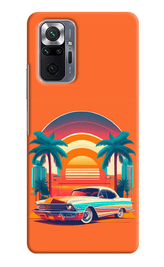 Palm Drive 80s Redmi Note 10 Pro Hard Case Back Cover by Casekaro