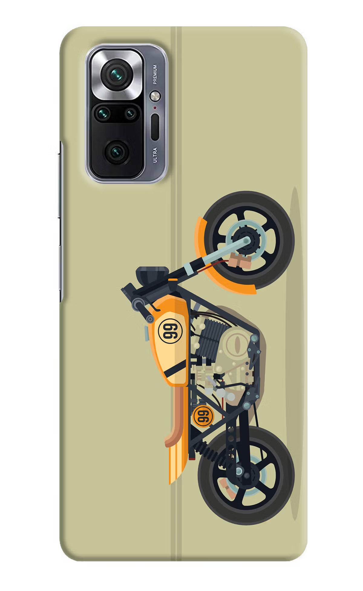 Vertical Speedster Redmi Note 10 Pro Hard Case Back Cover by Casekaro
