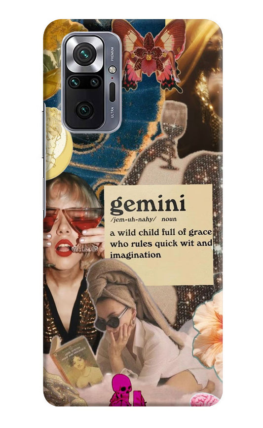 Gemini Zodiac Redmi Note 10 Pro Hard Case Back Cover by Casekaro