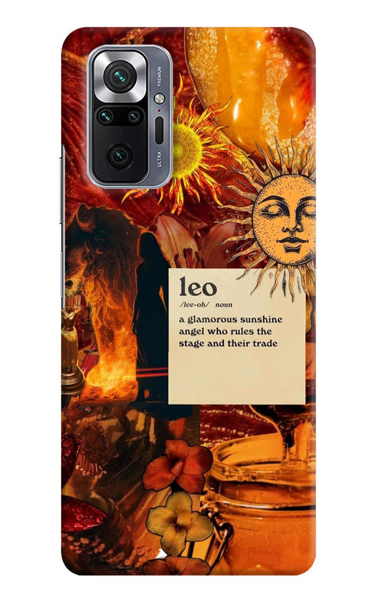 Leo Zodiac Redmi Note 10 Pro Hard Case Back Cover by Casekaro