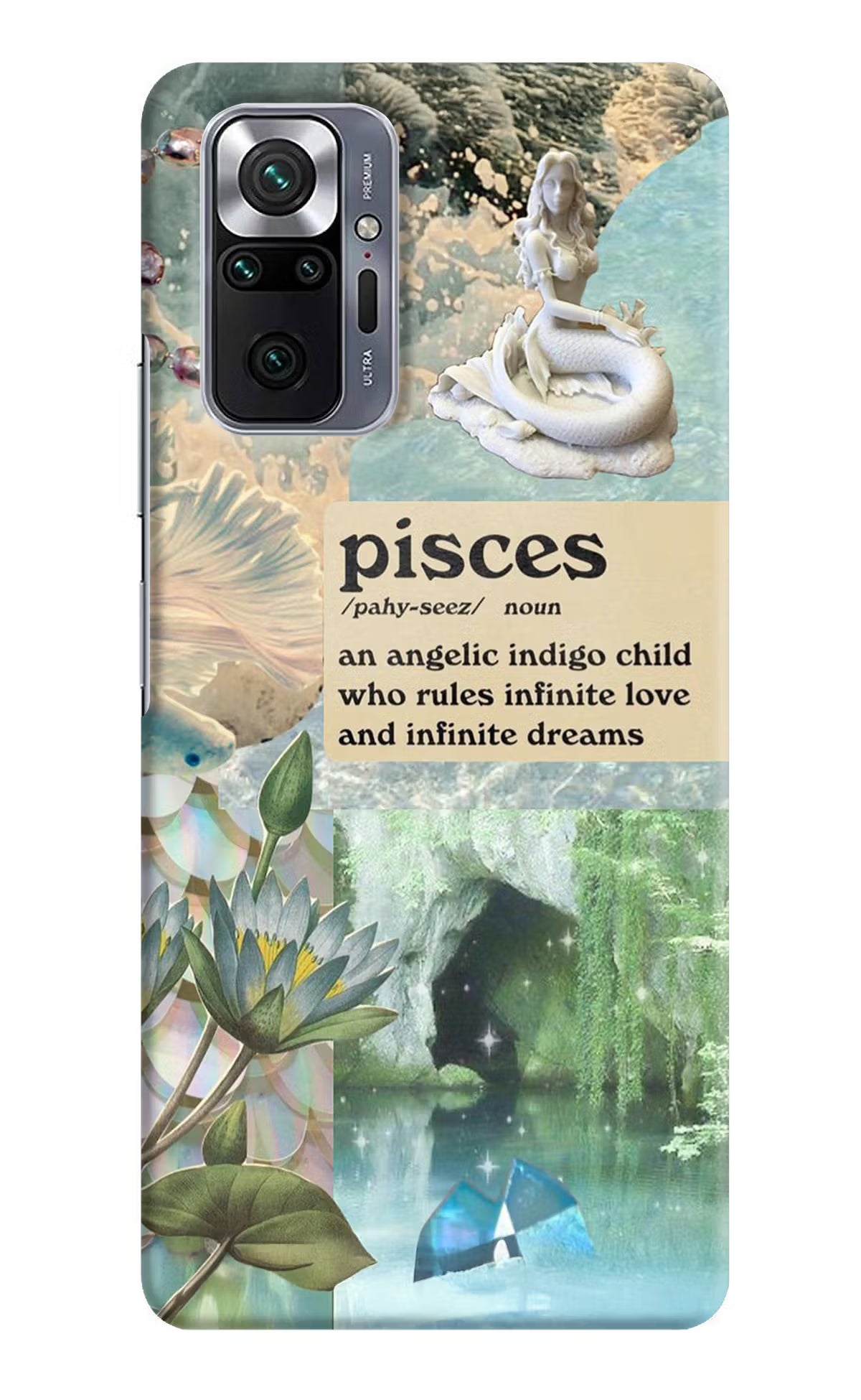 Pisces Zodiac Redmi Note 10 Pro Hard Case Back Cover by Casekaro