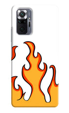 Fired Up – White Redmi Note 10 Pro Hard Case Back Cover by Casekaro