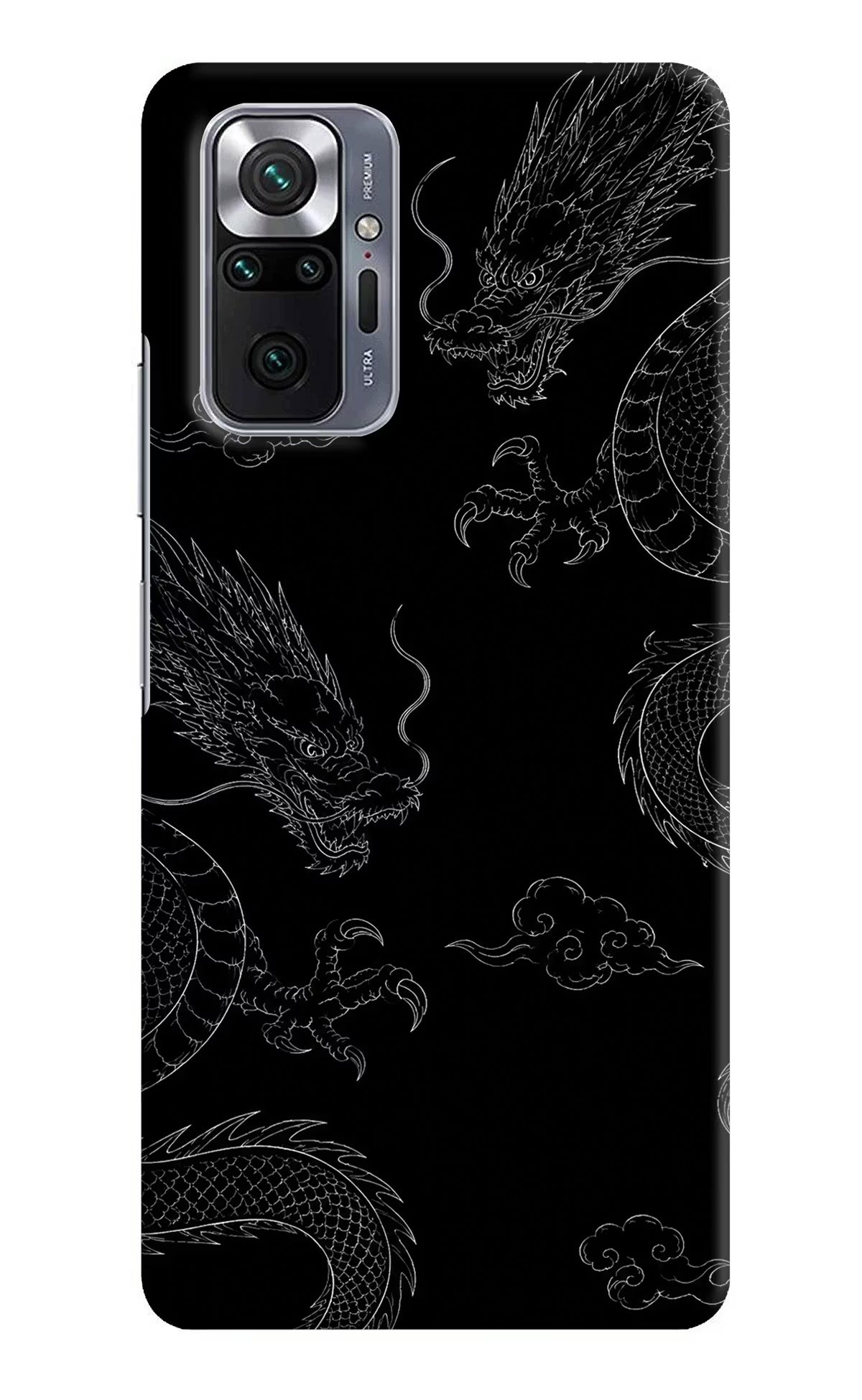 Twin Dragons Redmi Note 10 Pro Hard Case Back Cover by Casekaro