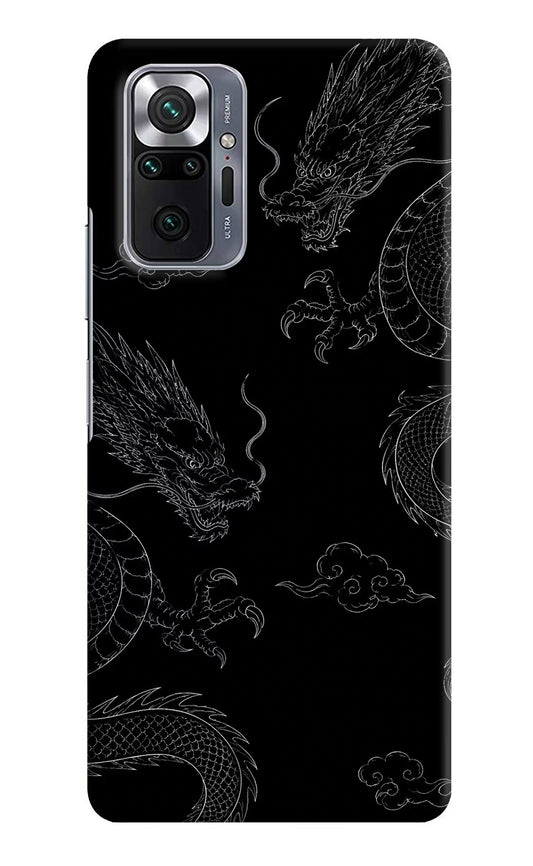 Twin Dragons Redmi Note 10 Pro Hard Case Back Cover by Casekaro