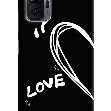 Love Line Redmi Note 10 Pro Hard Case Back Cover by Casekaro