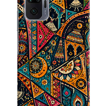 Folk Print Redmi Note 10 Pro Back Cover