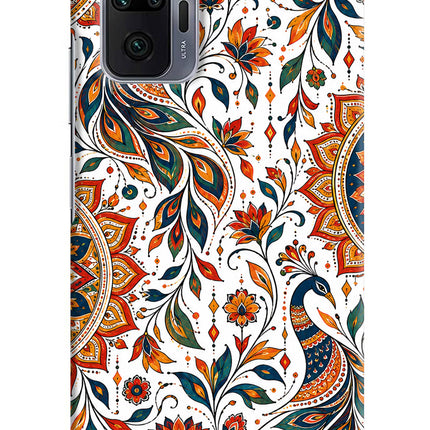 White Mayura Redmi Note 10 Pro Back Cover