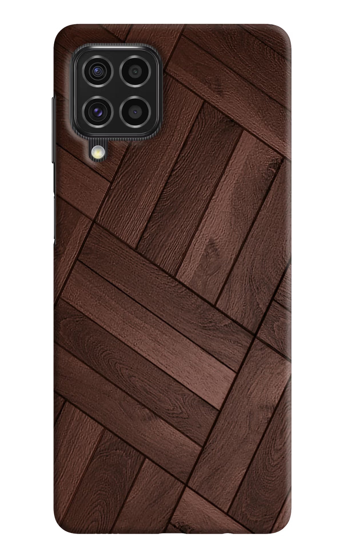 Wooden Texture Design Samsung F62 Hard Case Back Cover by Casekaro