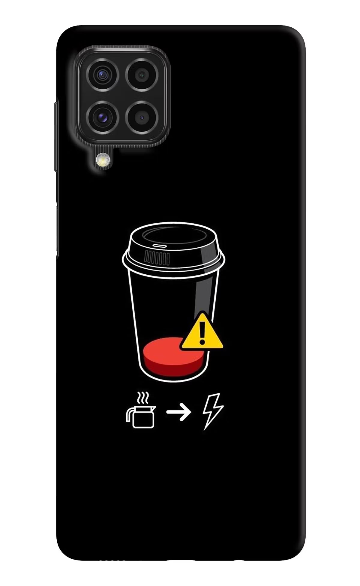 Coffee Samsung F62 Hard Case Back Cover by Casekaro