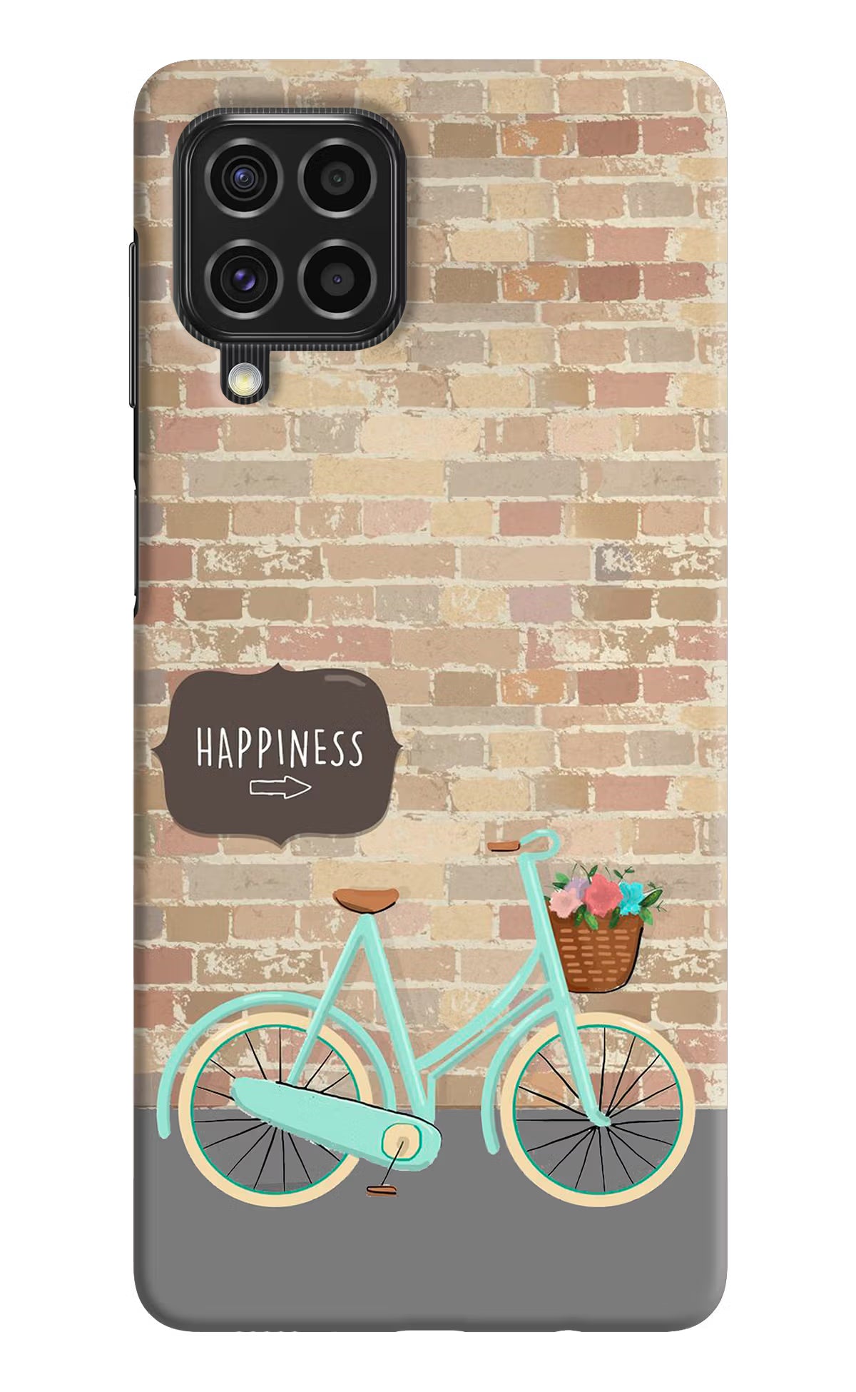 Happiness Artwork Samsung F62 Hard Case Back Cover by Casekaro