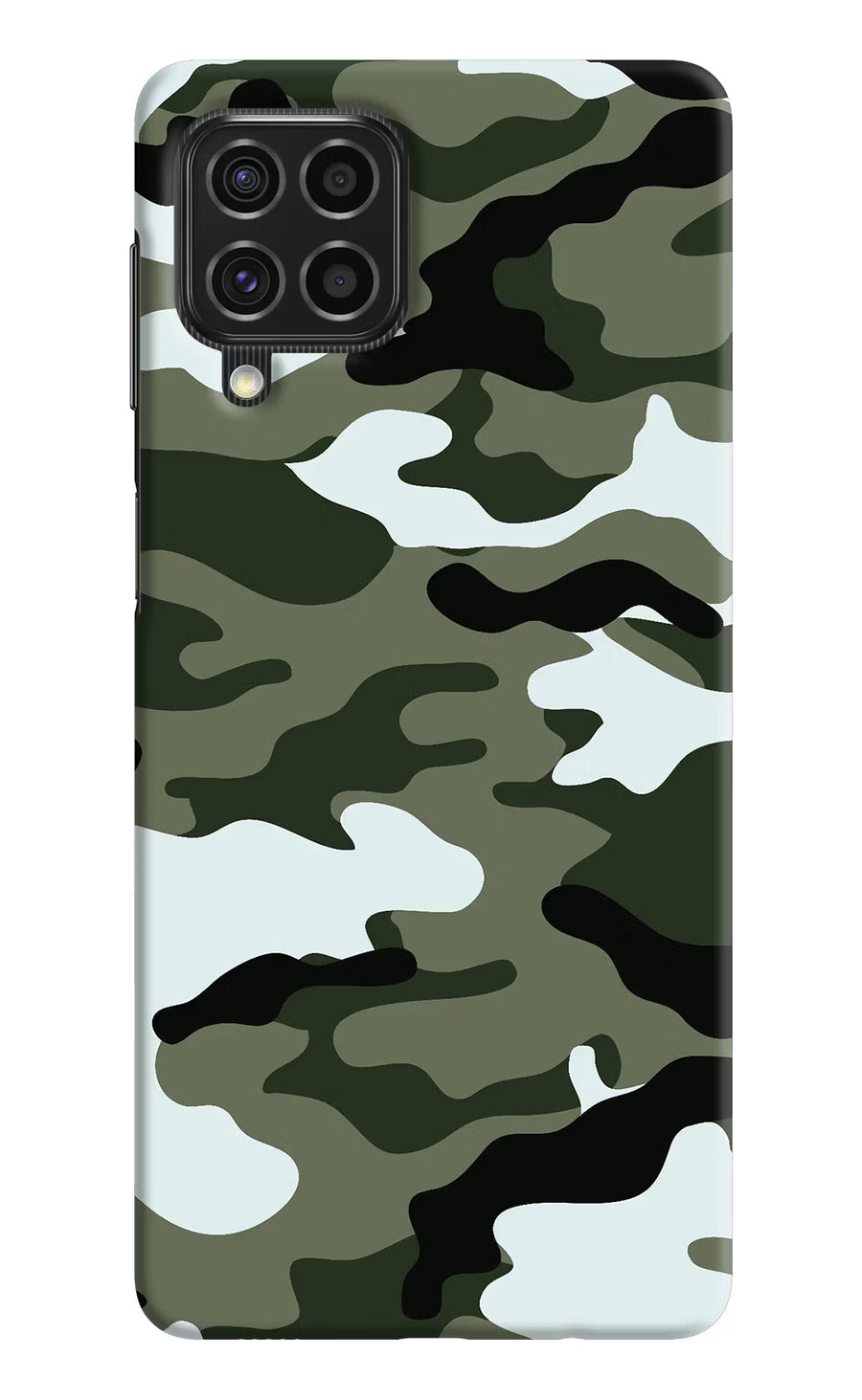 Camouflage Samsung F62 Back Cover, Hard case