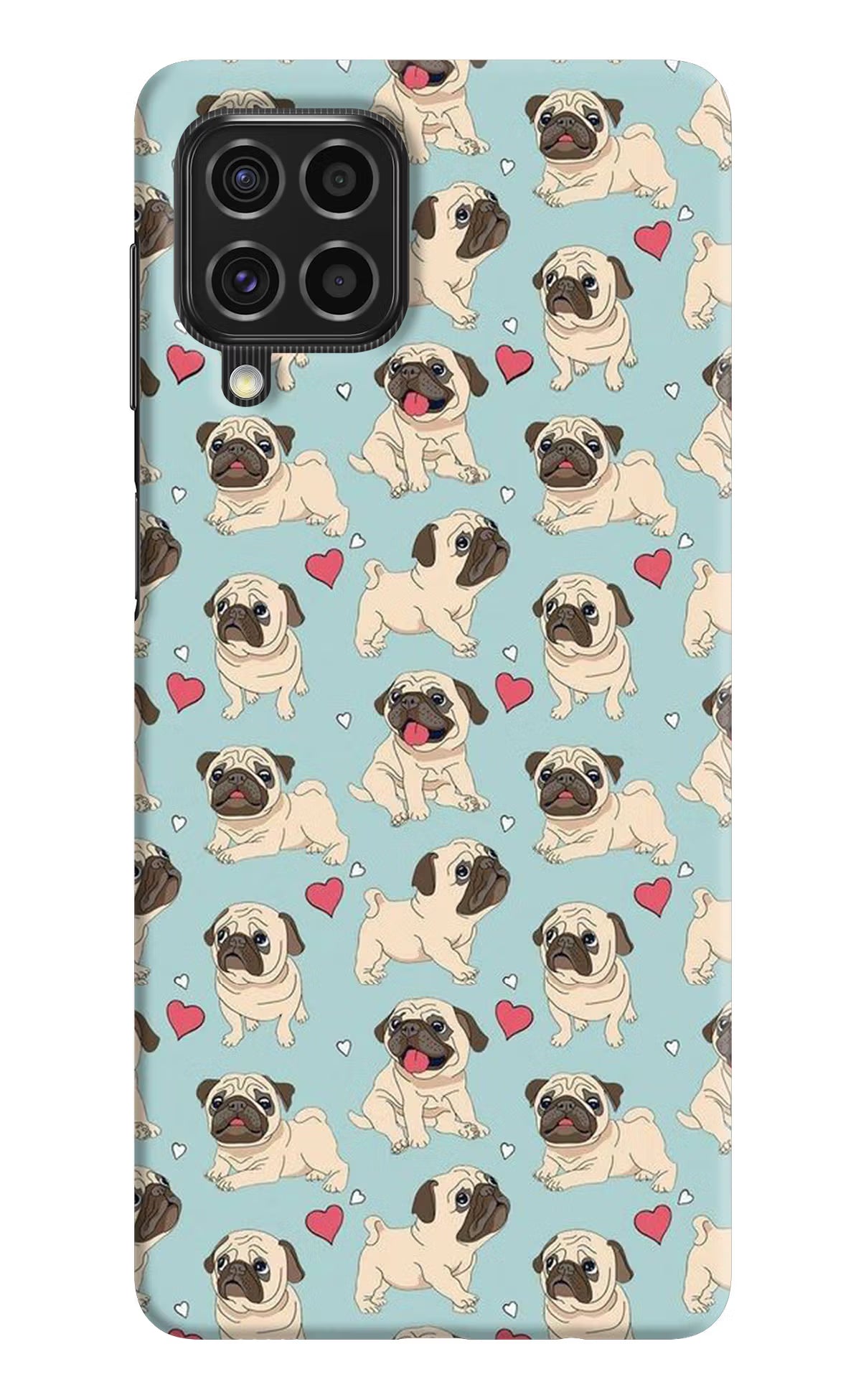 Pug Dog Samsung F62 Hard Case Back Cover by Casekaro