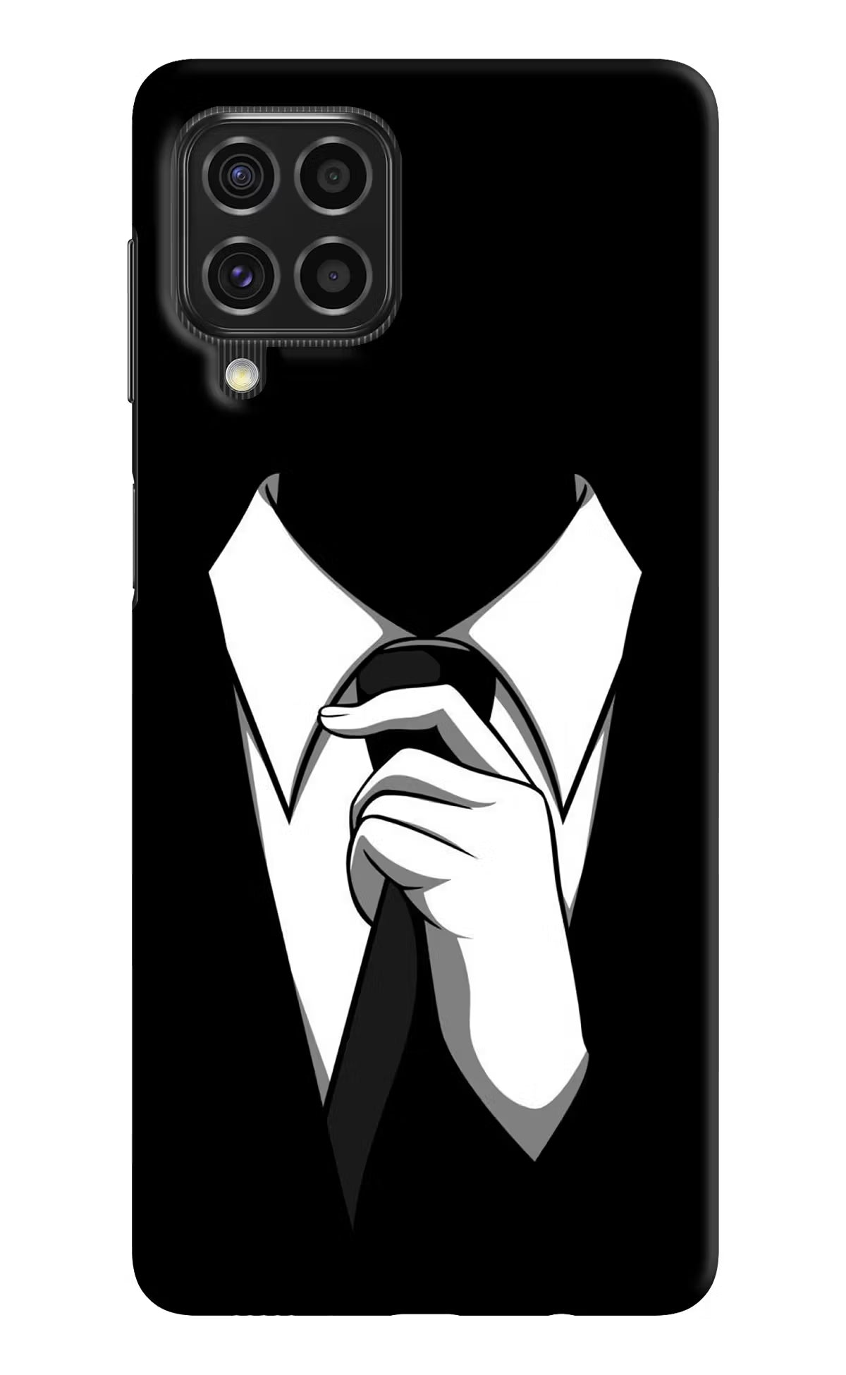 Black Tie Samsung F62 Hard Case Back Cover by Casekaro