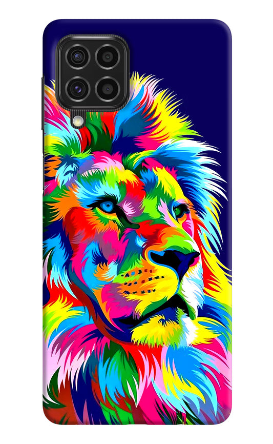 Vector Art Lion Samsung F62 Hard Case Back Cover by Casekaro