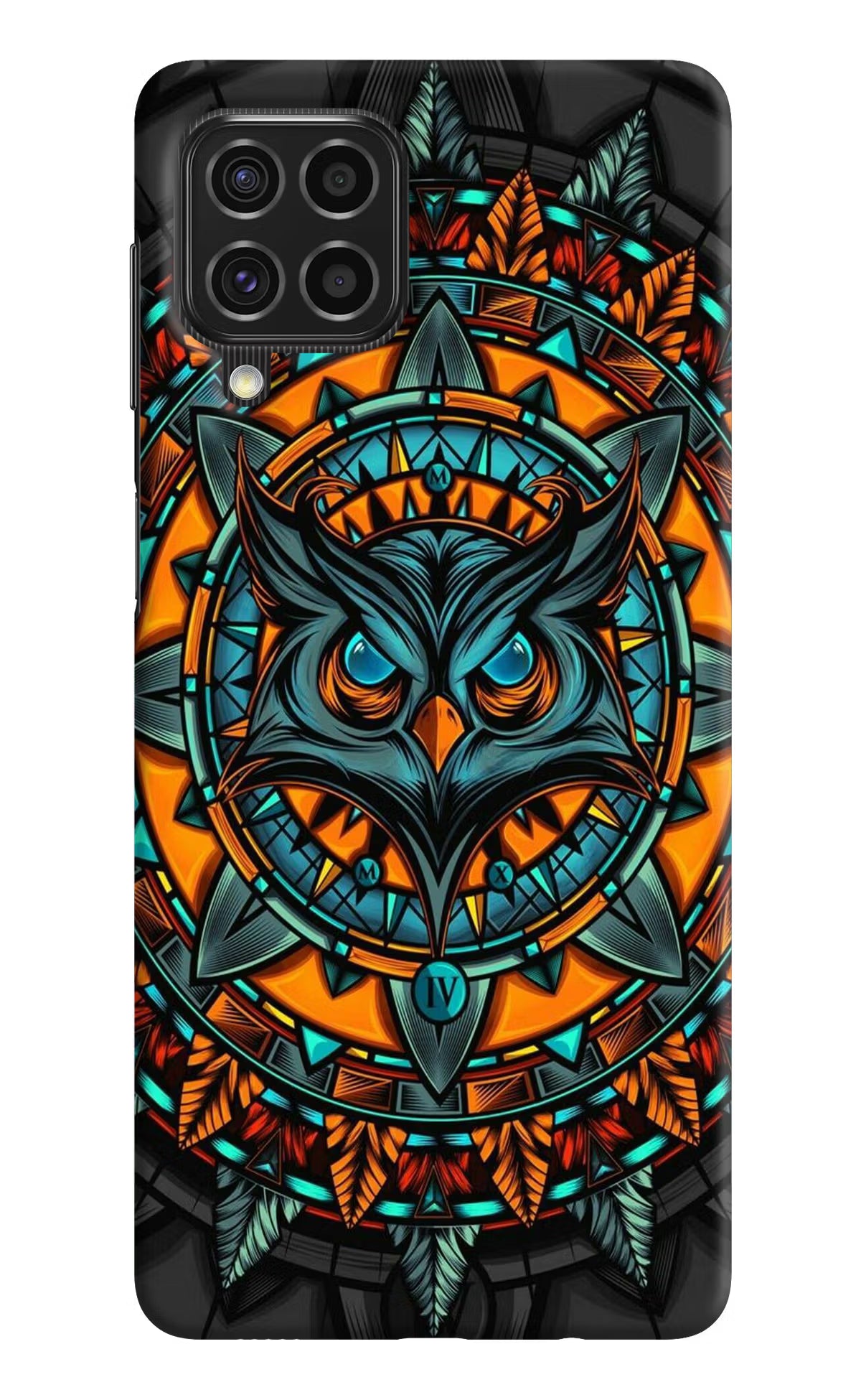 Angry Owl Art Samsung F62 Hard Case Back Cover by Casekaro