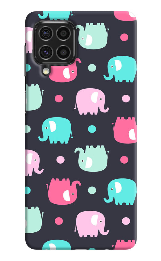 Elephants Samsung F62 Hard Case Back Cover by Casekaro