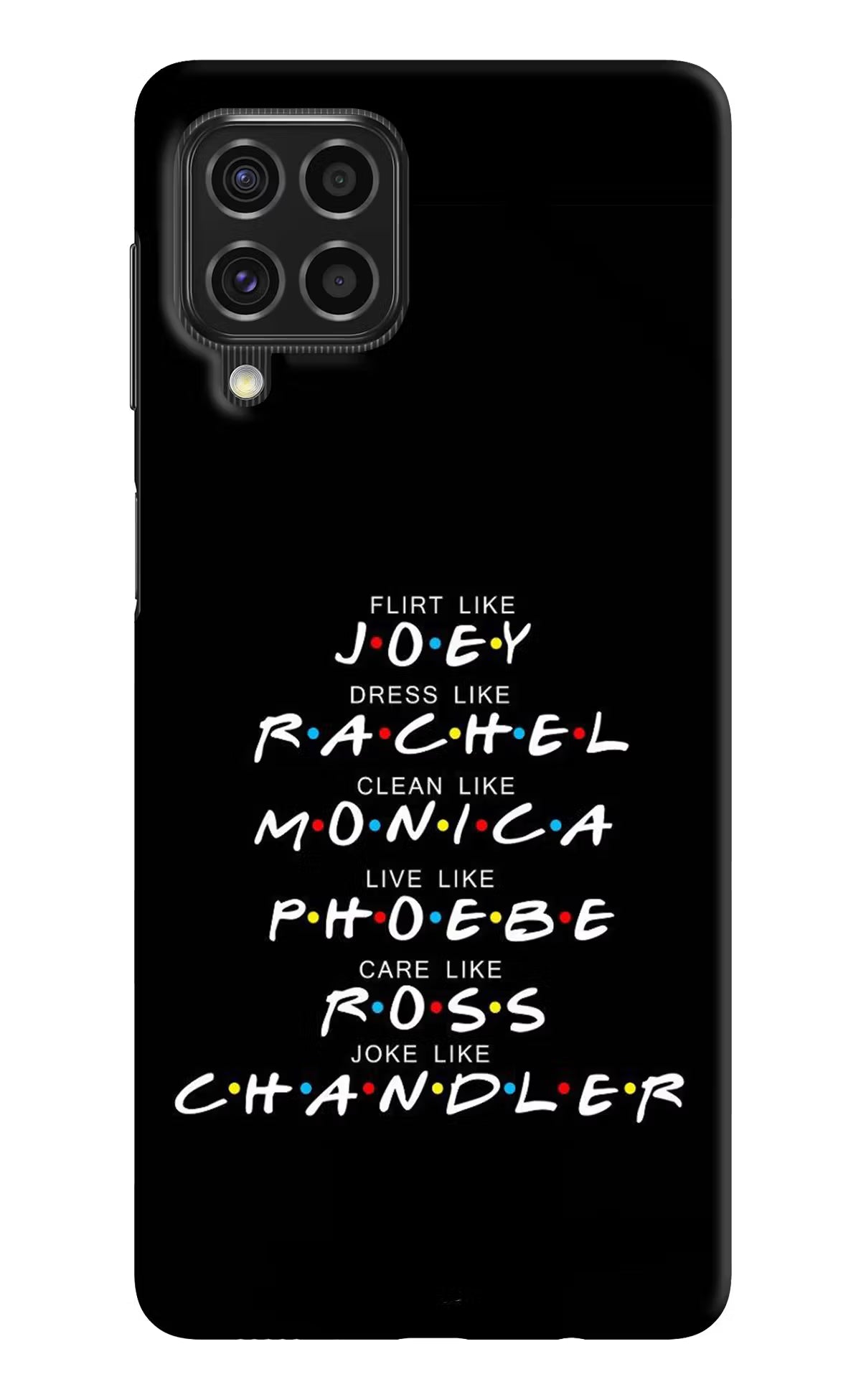 FRIENDS Character Samsung F62 Hard Case Back Cover by Casekaro
