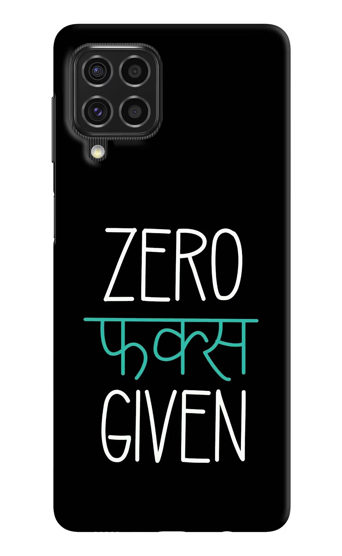 Zero Fucks Given Samsung F62 Hard Case Back Cover by Casekaro