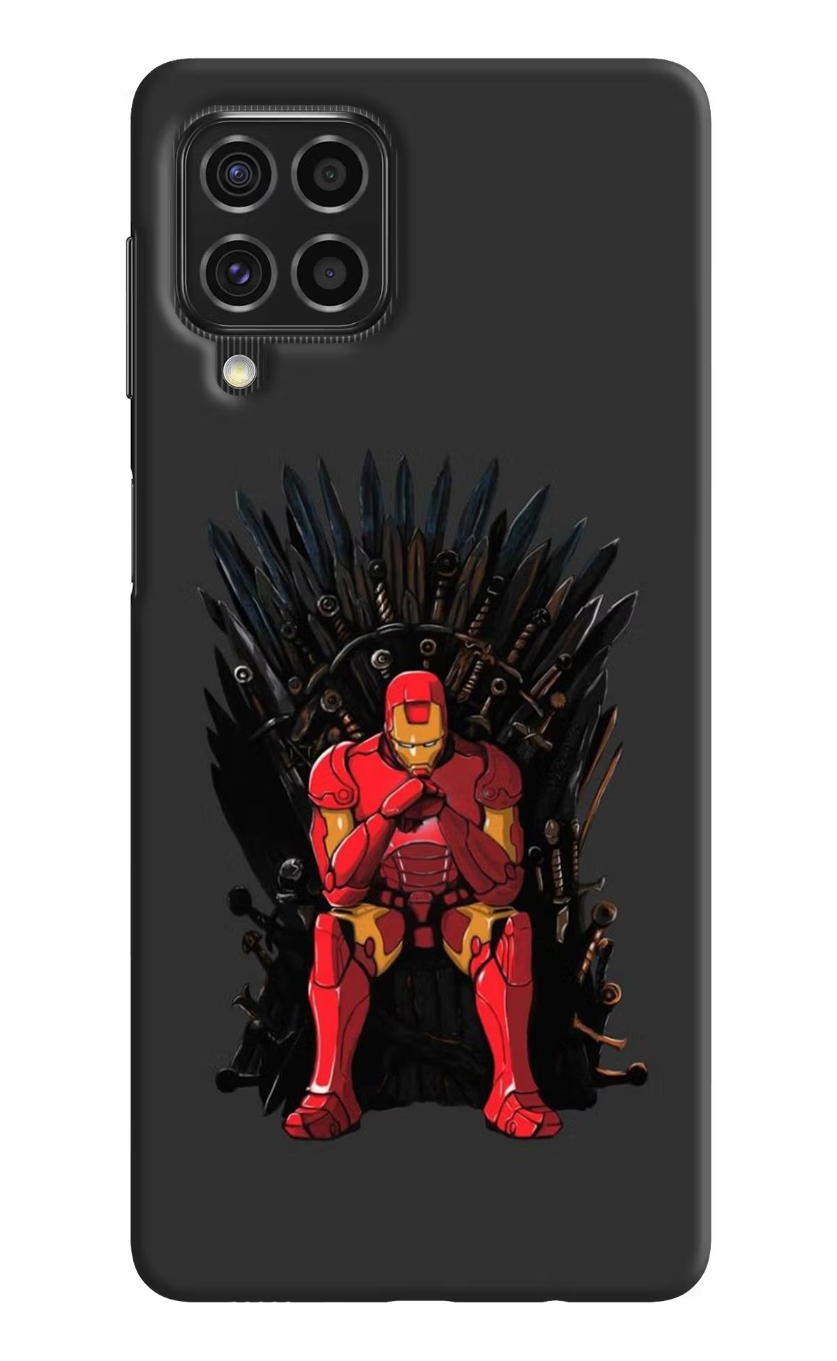 Ironman Throne Samsung F62 Hard Case Back Cover by Casekaro