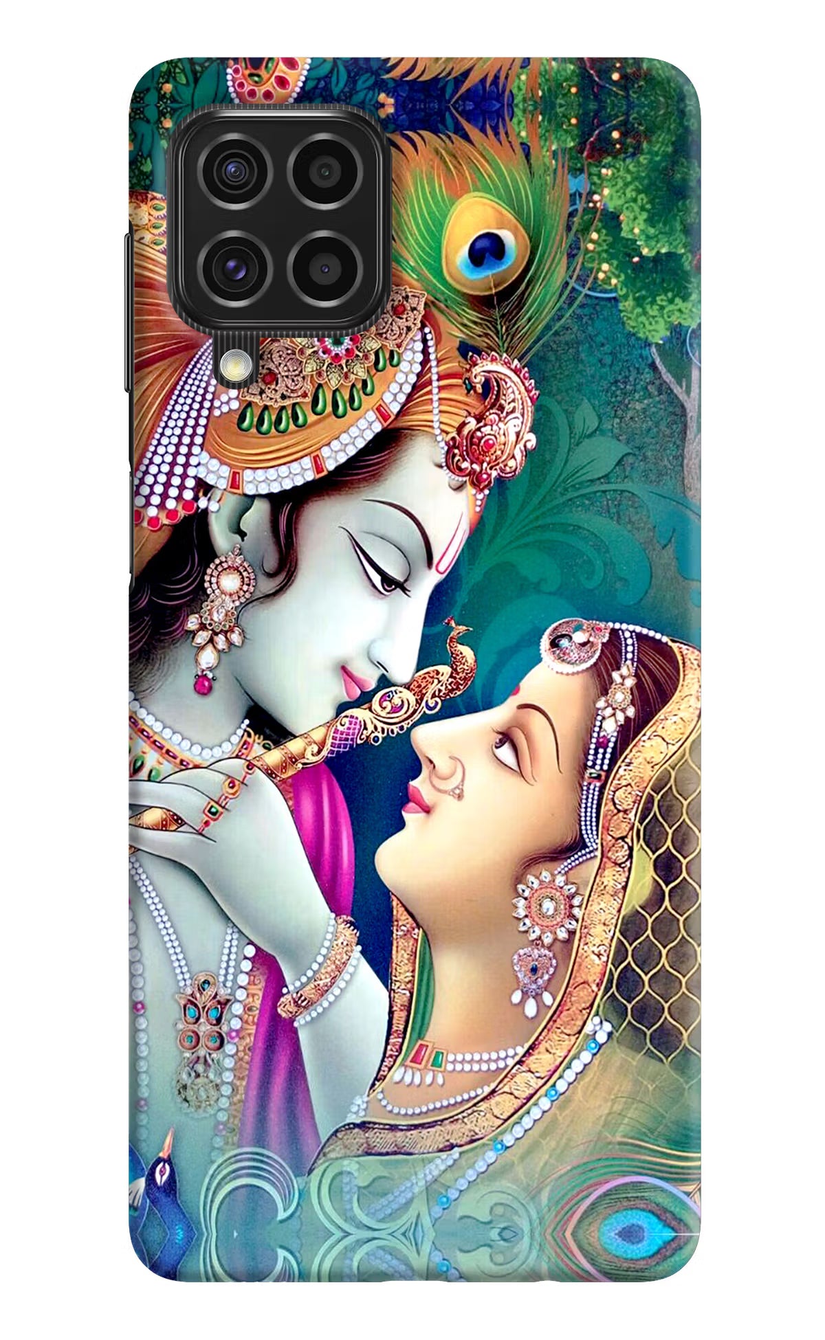 Lord Radha Krishna Samsung F62 Hard Case Back Cover by Casekaro