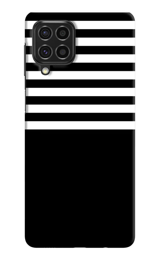 Black and White Print Samsung F62 Hard Case Back Cover by Casekaro
