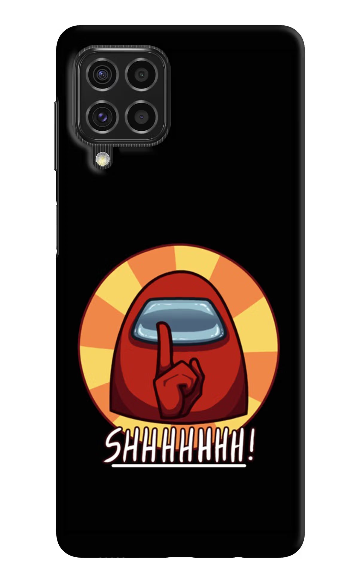 Among Us Shhh! Samsung F62 Hard Case Back Cover by Casekaro