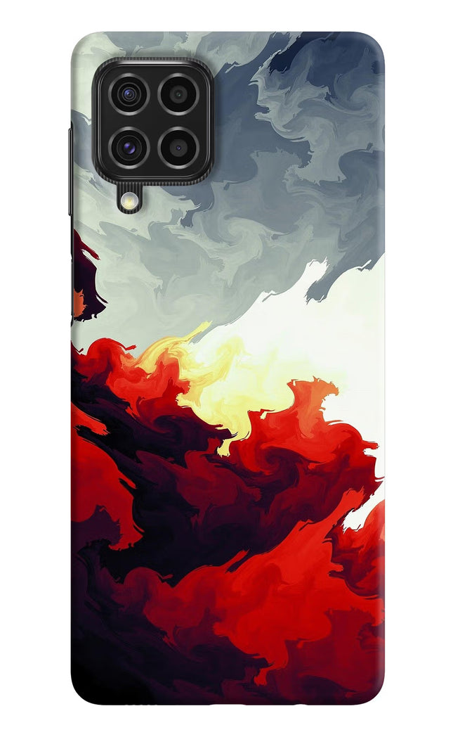 Fire Cloud Samsung F62 Hard Case Back Cover by Casekaro