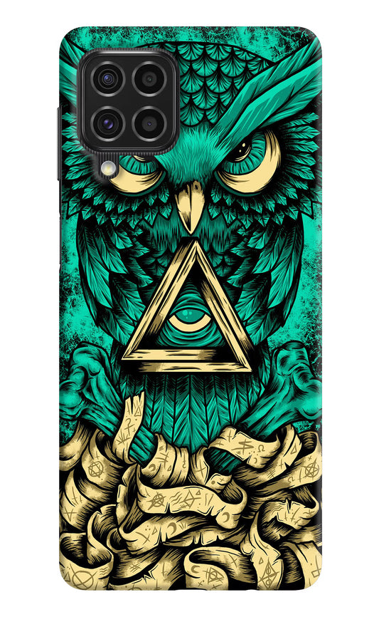 Green Owl Samsung F62 Hard Case Back Cover by Casekaro