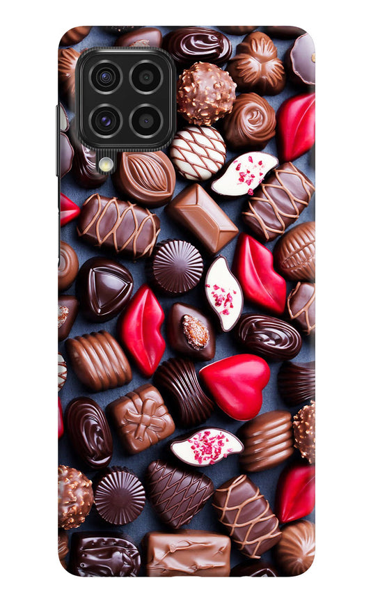Chocolates Samsung F62 Hard Case Back Cover by Casekaro