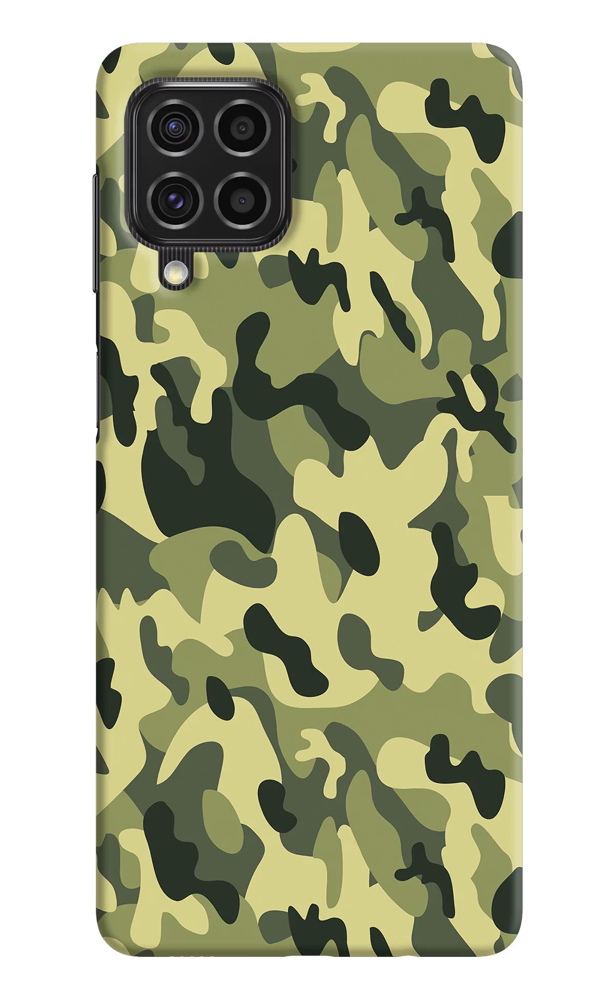 Camouflage Samsung F62 Hard Case Back Cover by Casekaro