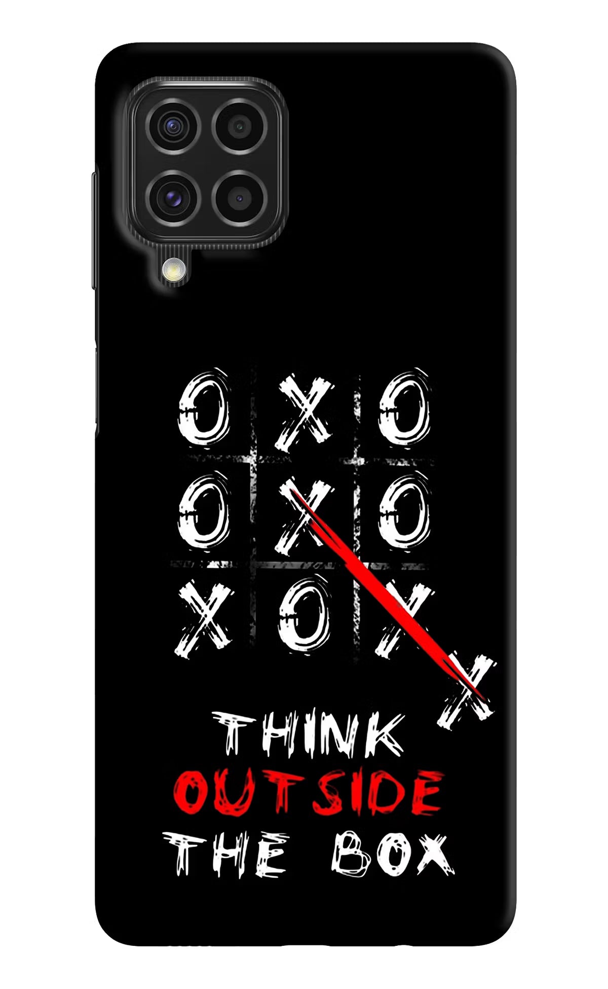Think out of the BOX Samsung F62 Hard Case Back Cover by Casekaro