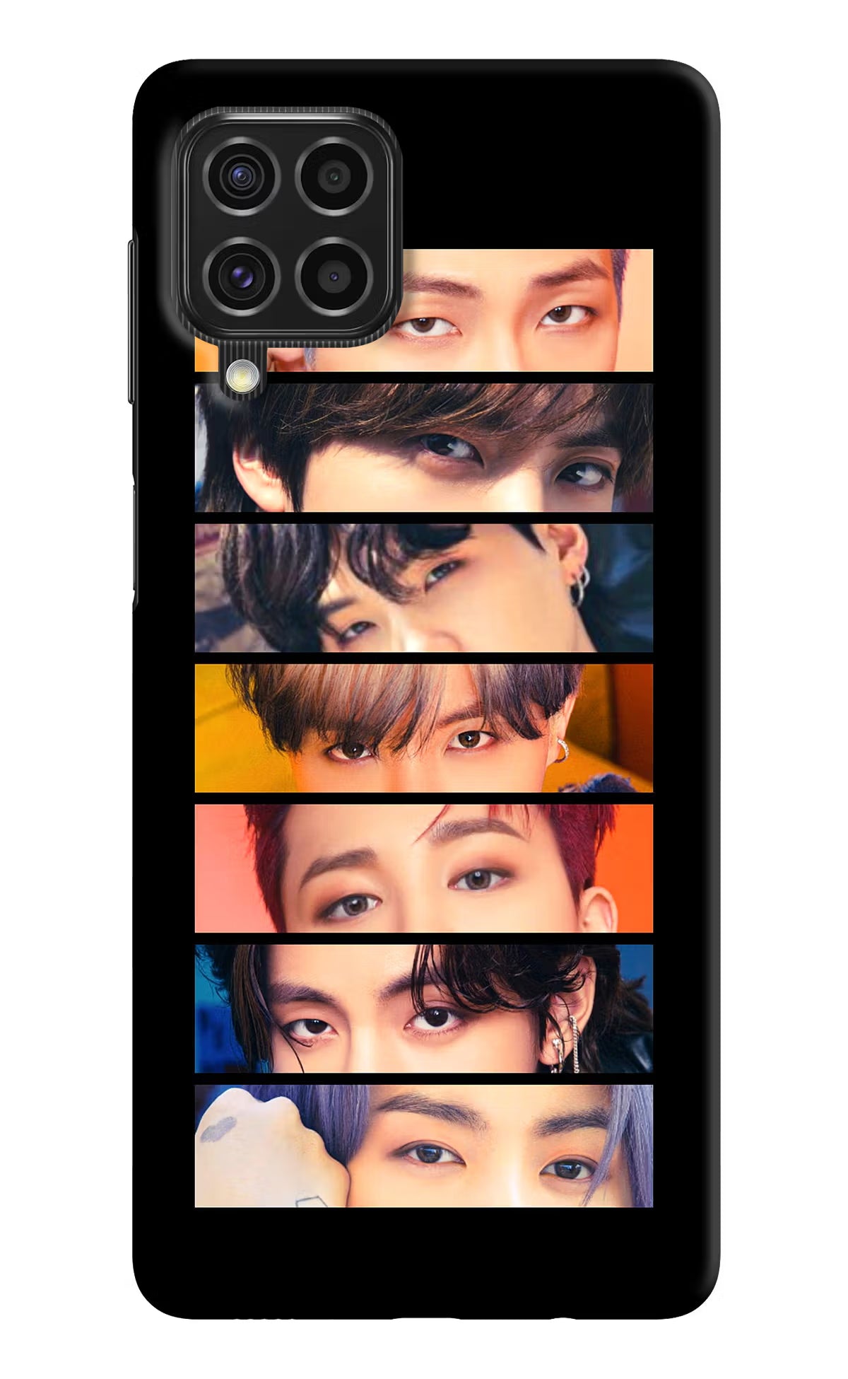 BTS Eyes Samsung F62 Hard Case Back Cover by Casekaro