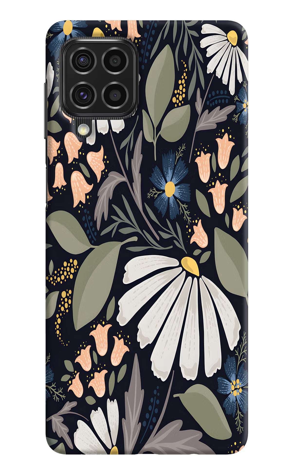 Flowers Art Samsung F62 Hard Case Back Cover by Casekaro