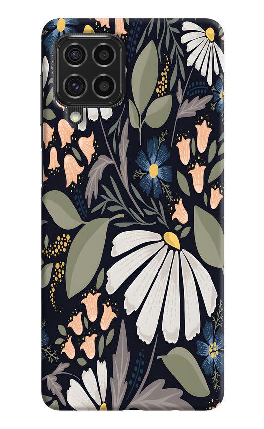 Flowers Art Samsung F62 Hard Case Back Cover by Casekaro
