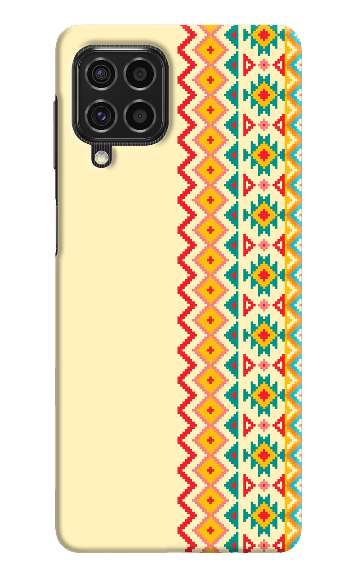 Ethnic Seamless Samsung F62 Hard Case Back Cover by Casekaro