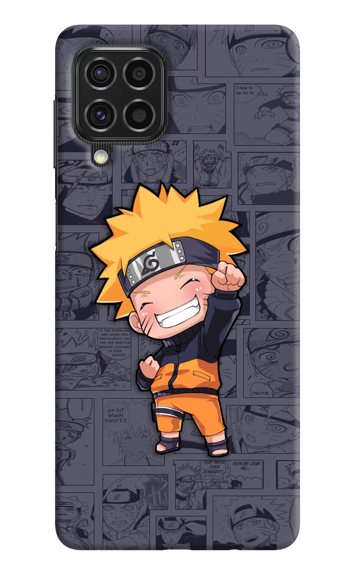 Chota Naruto Samsung F62 Hard Case Back Cover by Casekaro