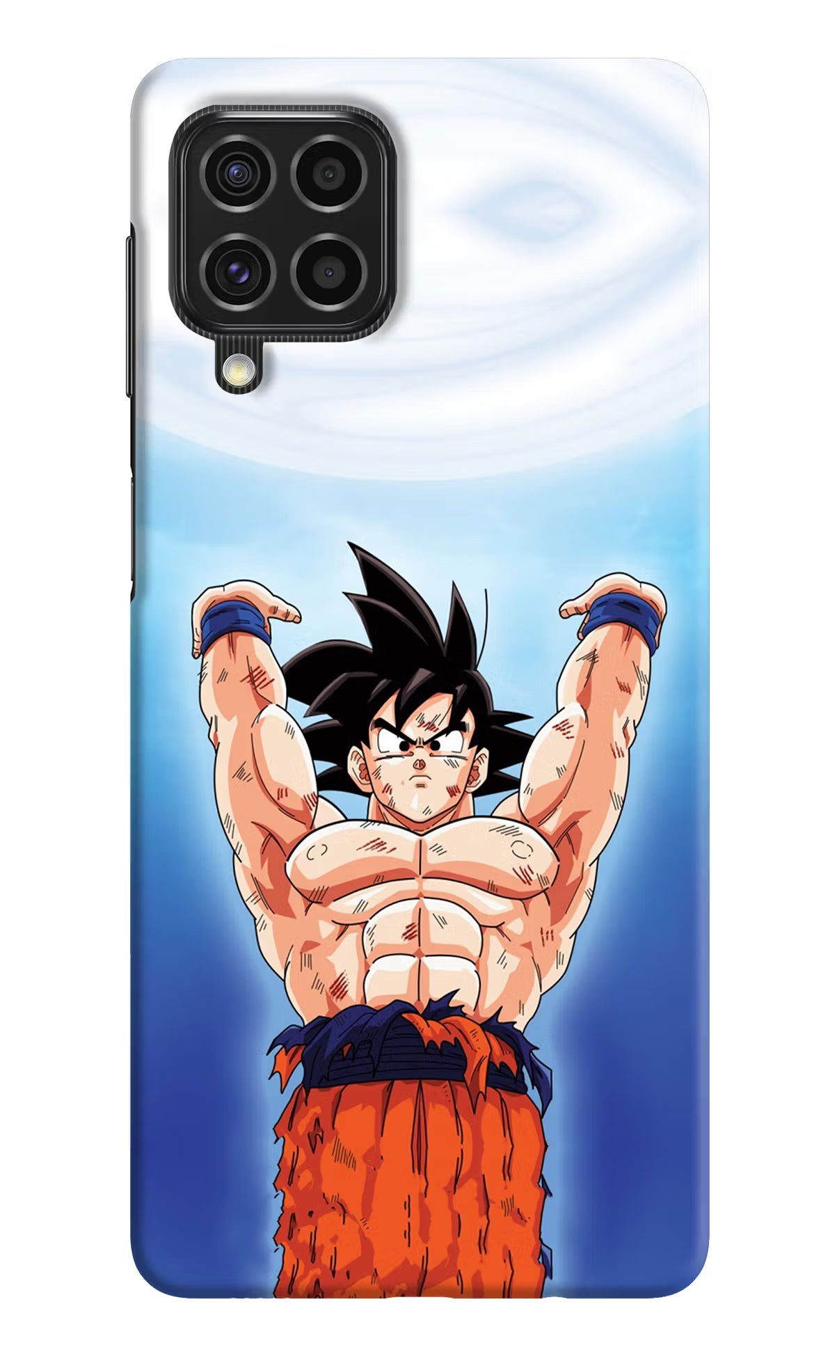 Goku Power Samsung F62 Hard Case Back Cover by Casekaro