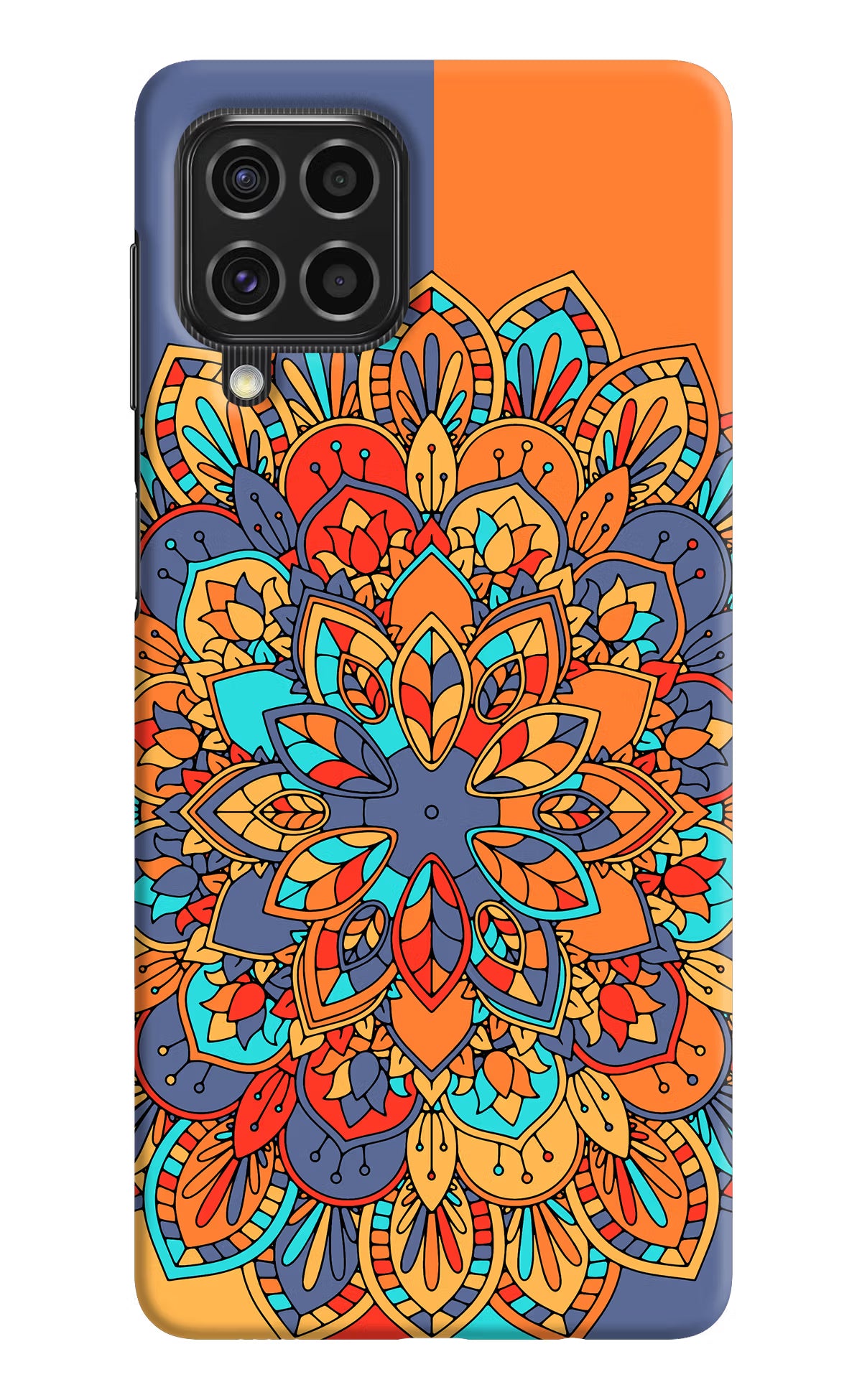 Color Mandala Samsung F62 Hard Case Back Cover by Casekaro