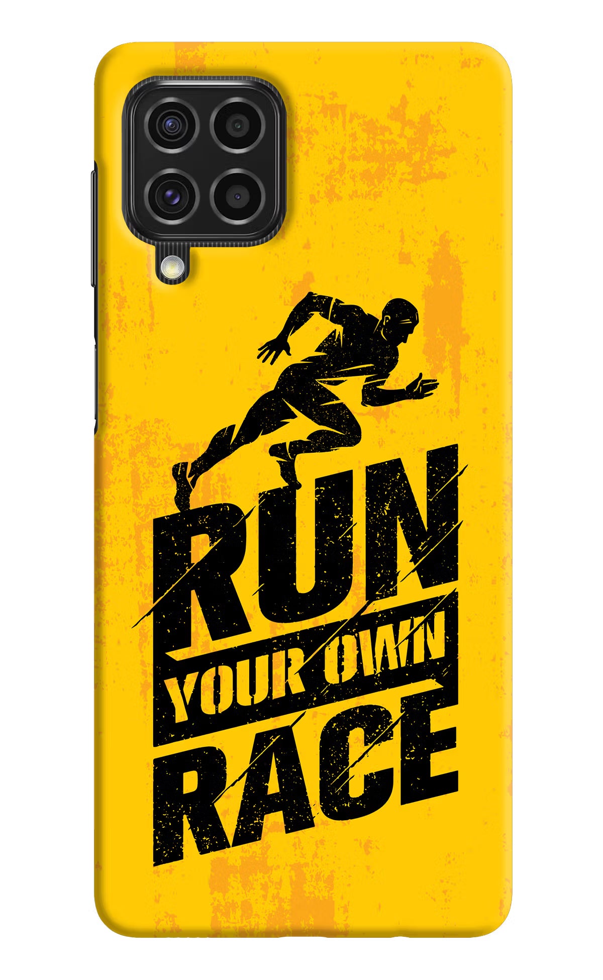 Run Your Own Race Samsung F62 Hard Case Back Cover by Casekaro