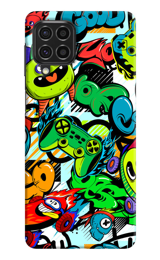 Game Doodle Samsung F62 Hard Case Back Cover by Casekaro
